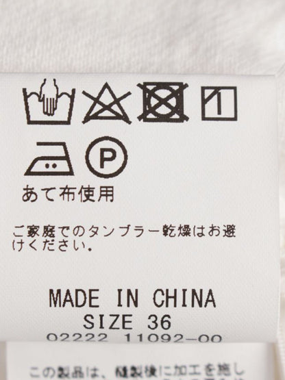 グレースクラス ドロストセミワイド 02222 11092-00 パンツ 36 ホワイト ギャザー IT0V3EQVN1YW