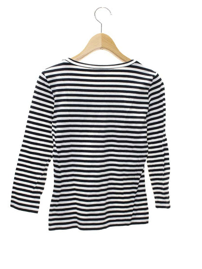 マックスマーラ Ｔシャツ S ホワイト/ブラック ストライプ IT3AAJNJL156