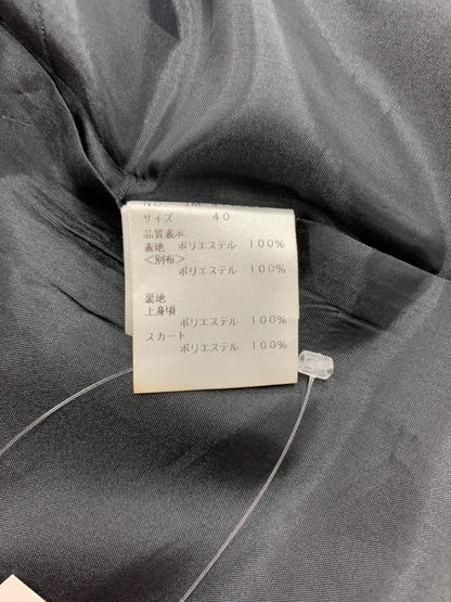 エムズグレイシー 411303 ワンピース 40 ブラック シフォンフリル ITHX4MMELCMW