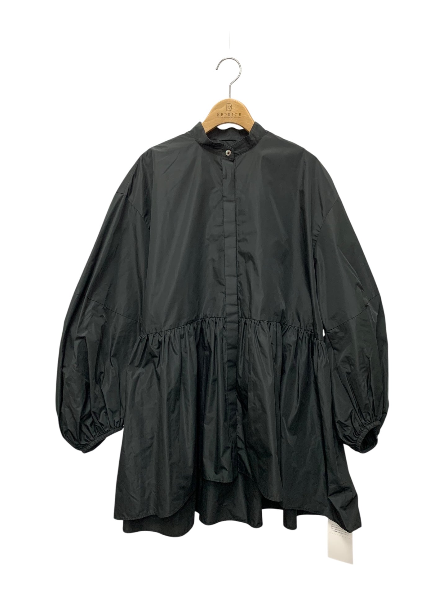 ルフィル 534-3110106 ブラウス F ブラック ライトタフタギャザー ITRWXRQUZZPC