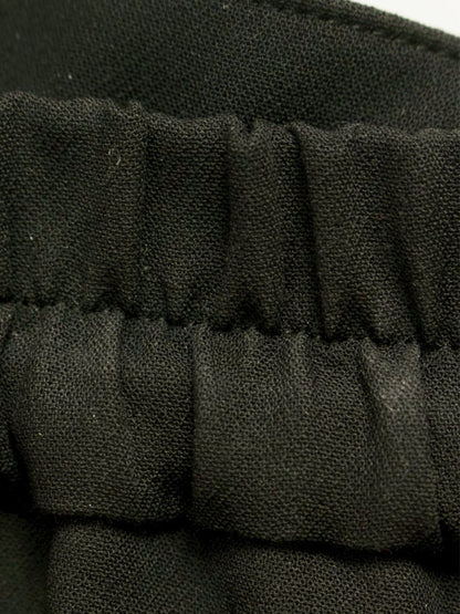 エムズグレイシー 516103 パンツ 38 ブラック ワイド フリル ウエストゴム IT0TQCN1PJYS