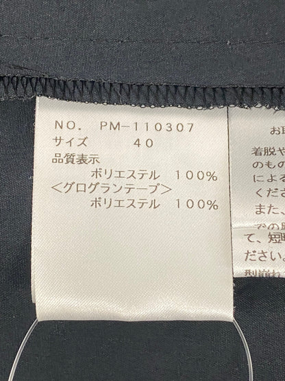 エムズグレイシー 110307 ブラウス 40 ブラック 袖プリーツ ITLYNW2BZPQY