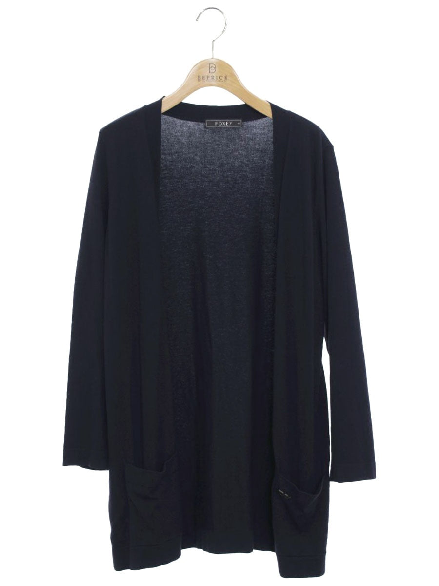 フォクシーブティック Cardigan 26347 カーディガン 42 ネイビー ITS81D8H5M1G