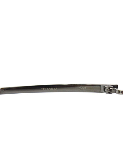 フォーナインズ S-801T メガネ ガンメタル/ブラック メタルフレーム ハーフリム スクエア ITW7G1K447BF