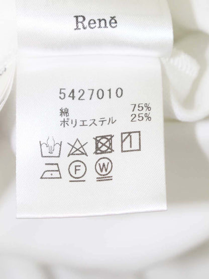ルネ 5427010 カットソー 34 ホワイト パフスリーブ IT9AAP0B3AN6