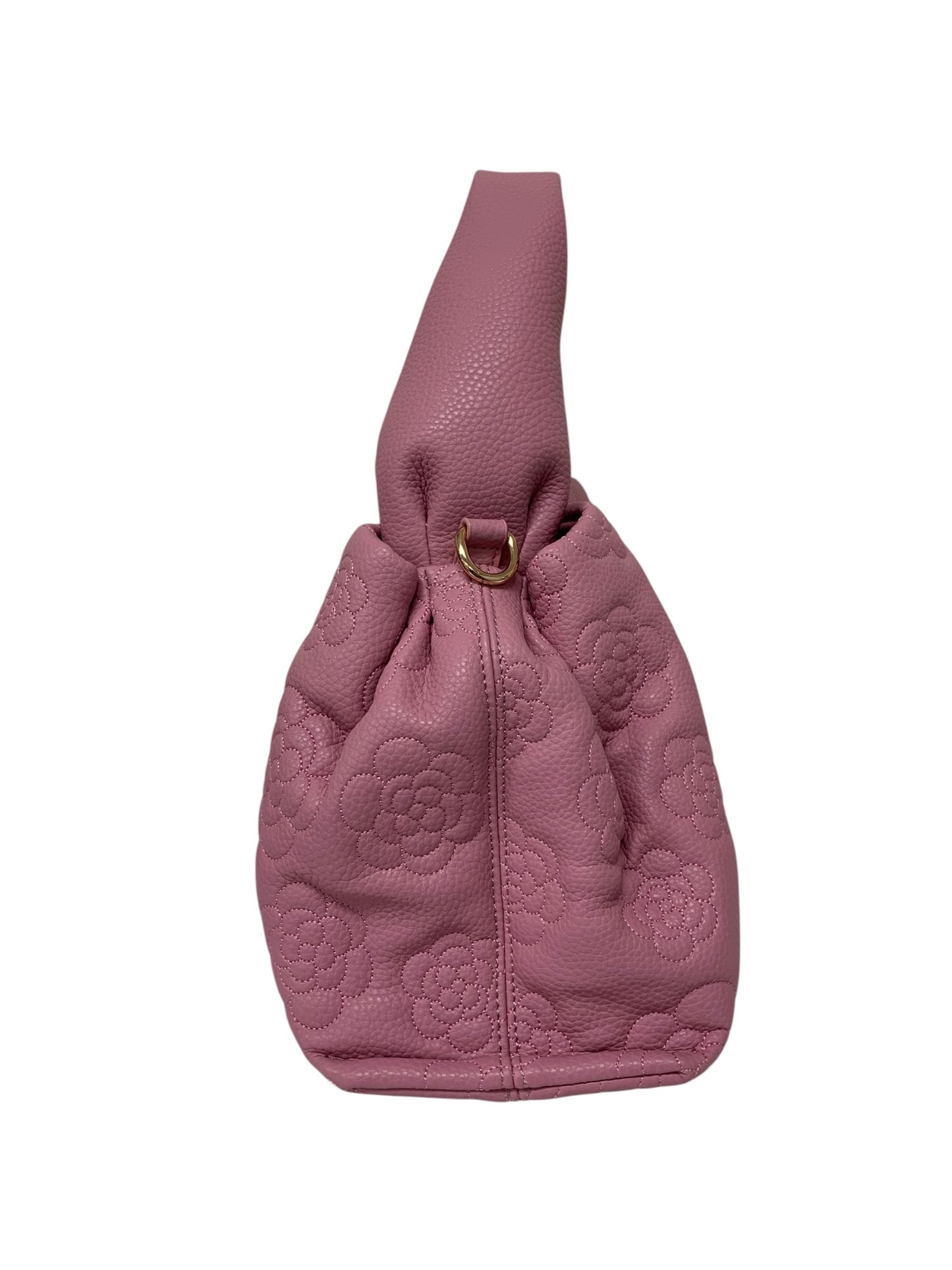 エムズグレイシー フラワー刺繍入りワンハンドルバッグ 494501 ピンク ITPIE19MXD7C