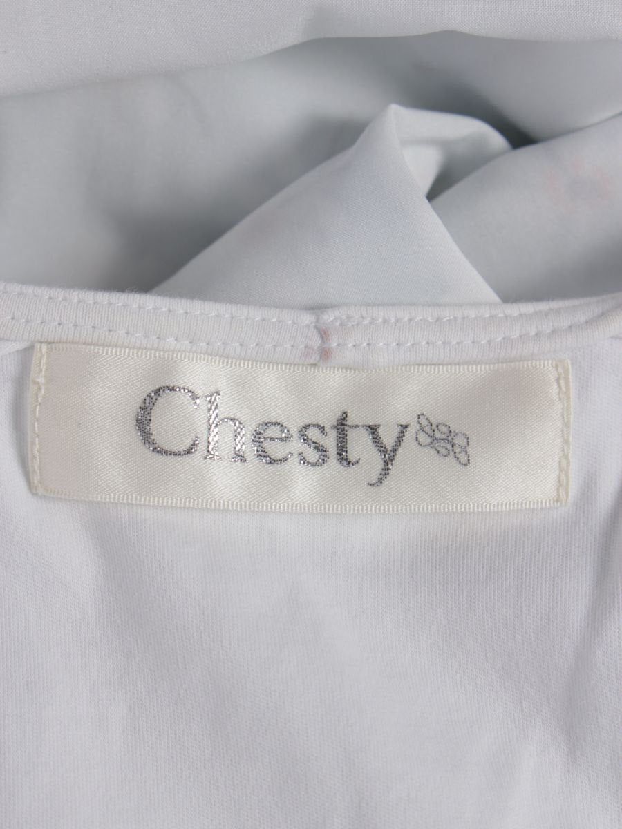 チェスティ 21F510 ワンピース 1 ホワイト/グリーン 花柄 ITSH03K3FDWY