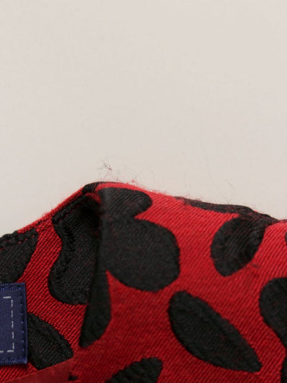 エムズグレイシー Red x Black Flower Dress 811546 ワンピース 40 レッド フラワーモチーフ バルーン 総柄 IT4W4JCIYK5E