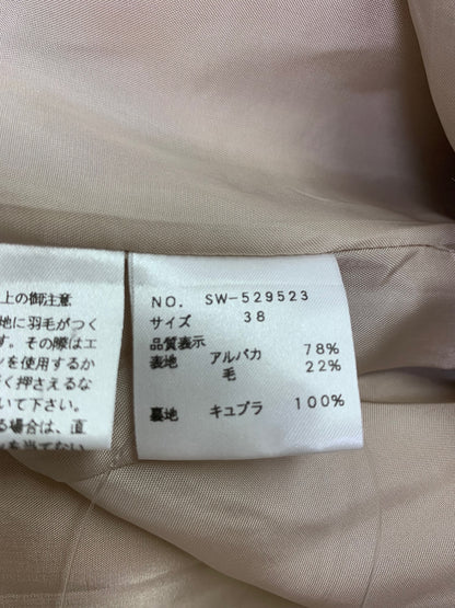 エムズグレイシー 529523 コート 38 ベージュ アルパカコン混 ウール ITPNO19C0EN5