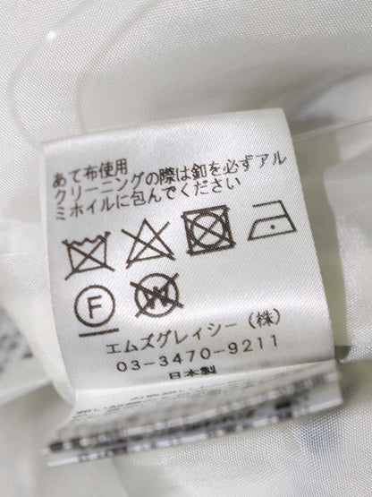 エムズグレイシー 724519 ジャケット 40 ホワイト パール ツィード IT6OTQQY93Y8