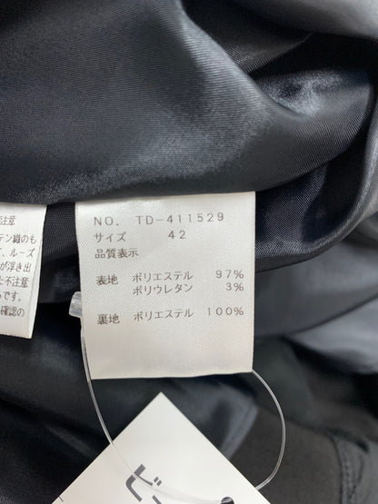 エムズグレイシー 411529 ワンピース 42 ブラック バックジップ ITQLXC3EXJCS