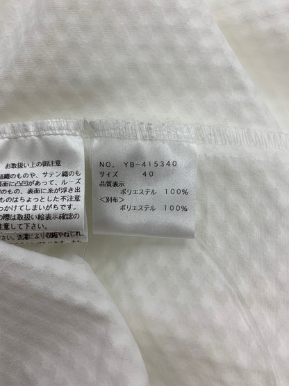 エムズグレイシー 415340 トップス 40 ホワイト リボン IT66HG2TJF40