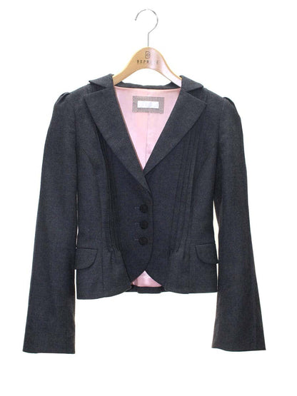 トゥービーシック UCF81-812-08 ジャケット 38 チャコール 3B テーラード ウール混 ITWGF6D4MZNG