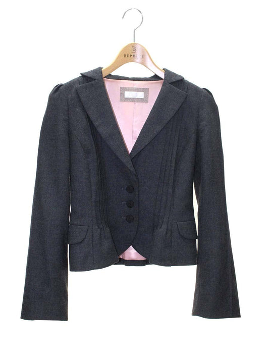 トゥービーシック UCF81-812-08 ジャケット 38 チャコール 3B テーラード ウール混 ITWGF6D4MZNG