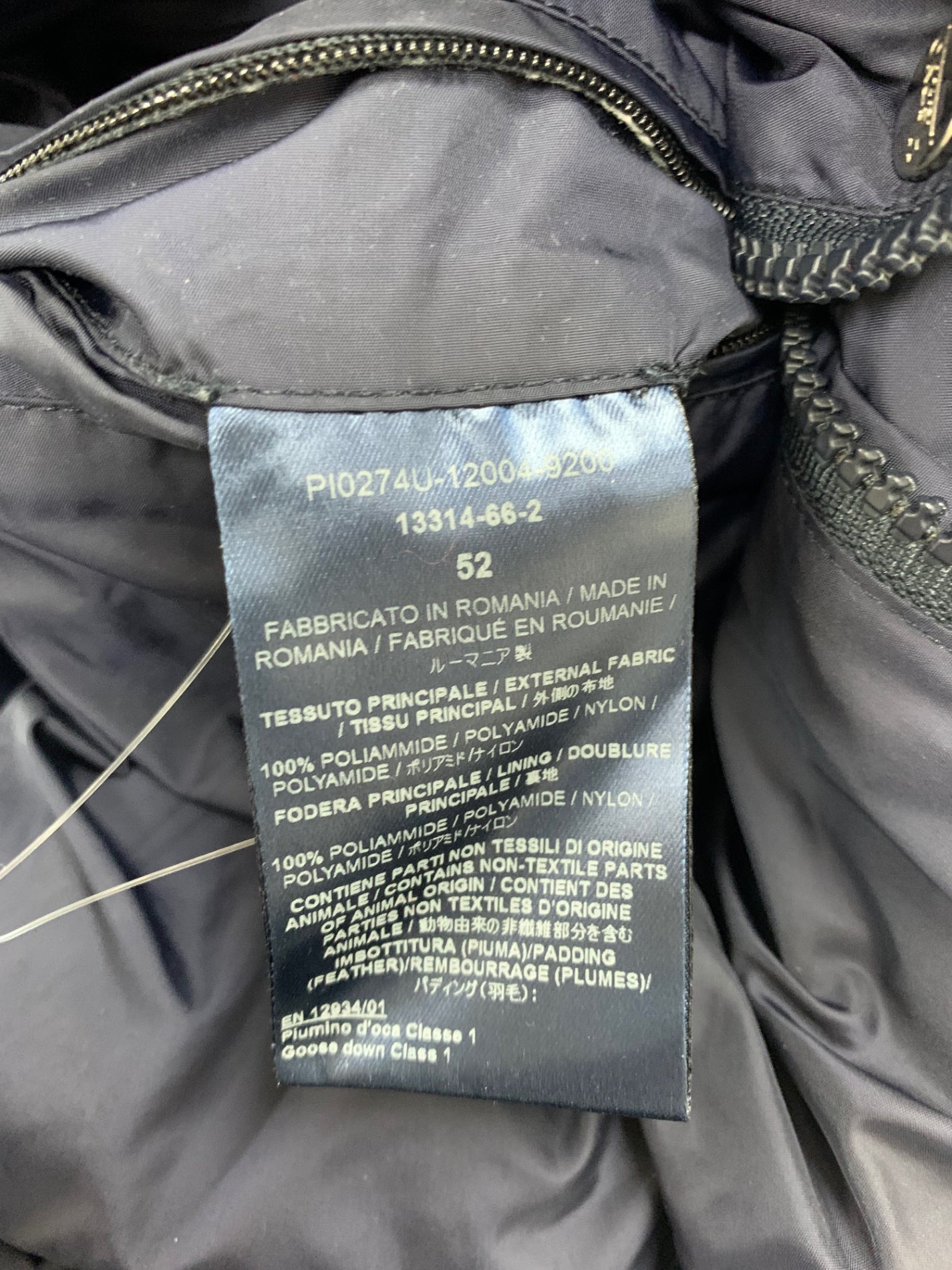 ヘルノ PI0274U-12004-9200 ダウンジャケット 52 ネイビー フード ITO9MHT55G67