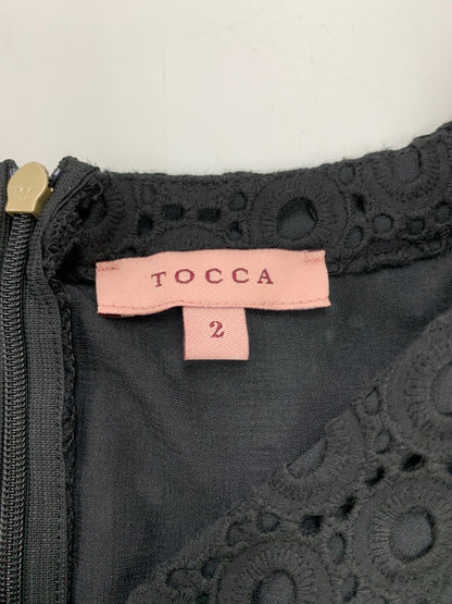 トッカ ZELLIGE ドレス OPTOCS0390 ワンピース 2 ブラック レース パンチング ITZDCVOWRIDG