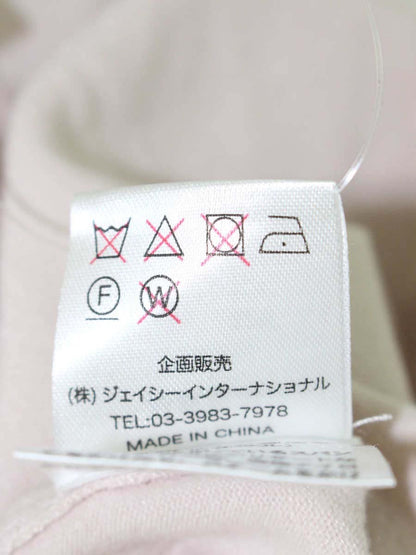 スーパービューティー トップス 44 ピンク ニット 口紅 香水刺繍 コサージュ IT6RFW9OB6UI