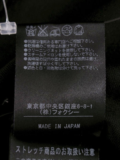 フォクシーニューヨーク トップス リトルスカラップ 31831 38 ブラック ITAMD60ST7DK