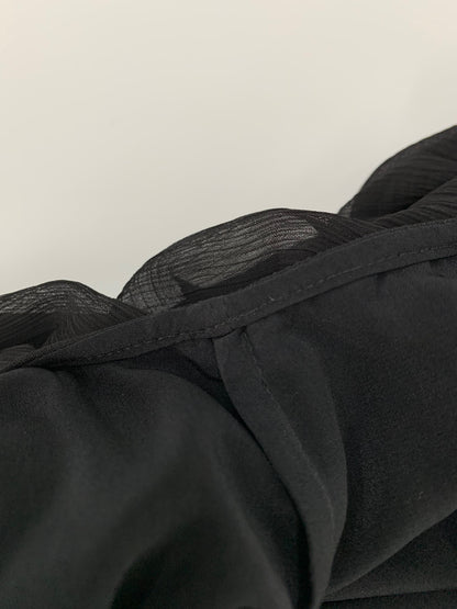 アディアム Sleeveless Plisse Dress 41808 ワンピース 0 ブラック フリル IT510QJ3VEZ5