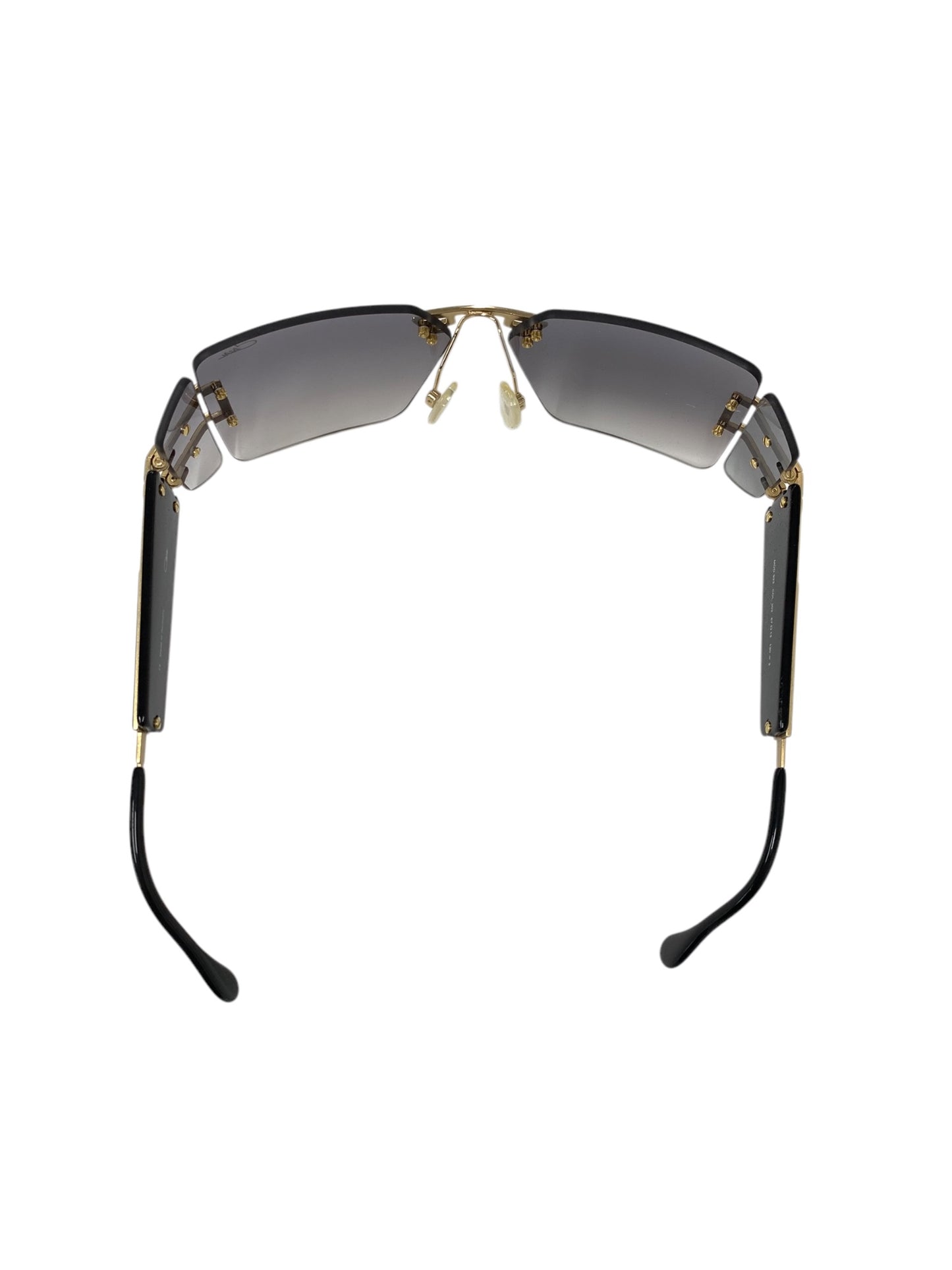 カザール MOD.923 サングラス ブラック リムレス スクエア ITAPVKUA4EAW