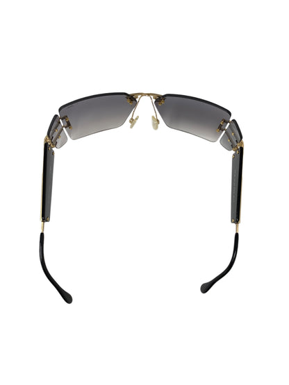 カザール MOD.923 サングラス ブラック リムレス スクエア ITAPVKUA4EAW