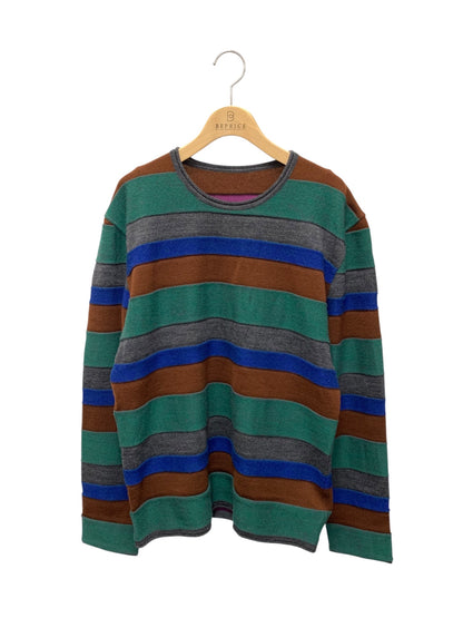 イッセイミヤケメン ME23KN012 ニット 2 マルチカラー ボーダー ウール ITTE0LXCFQ9I 【SALE】