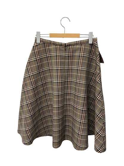 エムズグレイシー British Check Skirt 817545 スカート 40 ブラウン チェック ITY9HBPLRCWP