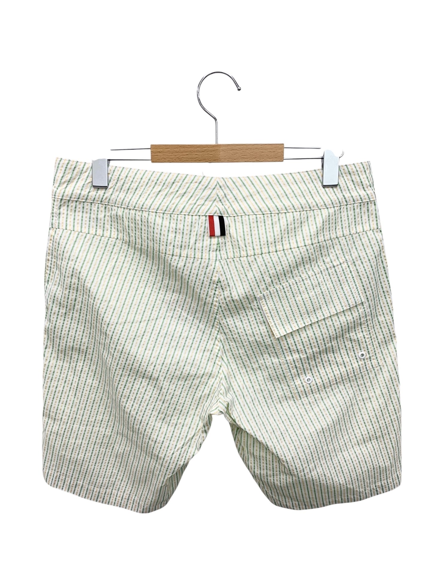 トムブラウン MTT029A-F0009-350 スイムウェア ハーフパンツ  0 グリーン シアサッカー ストライプ IT3396BUT19W 【SALE】