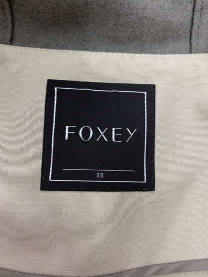 フォクシーブティック ブロンズ ハーモニー 29998 コート 38 ベージュ シルク フード ITTJDNYEU0D8 【SALE】