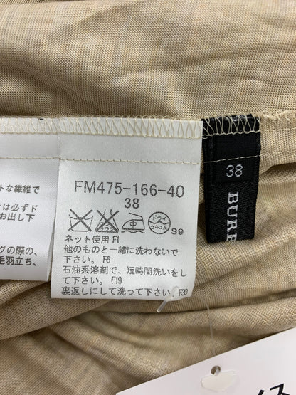 バーバリー FM475-166-40 ワンピース 38 ベージュ シルク IT7TZUFNWVCG