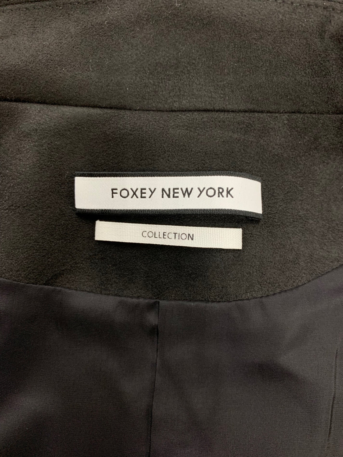 フォクシーニューヨーク collection Suede Jacket 39211 ジャケット 40 ブラック ITPE8UF048SE