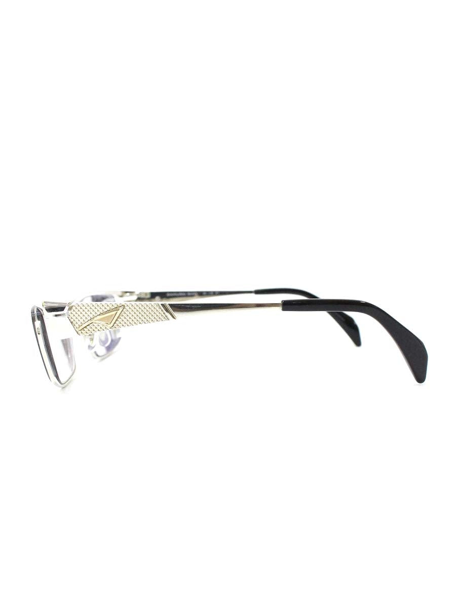 サムライ翔 SS-J33 メガネ シルバー/ブラック メタルフレーム スクエア IT1CKO1XAQ44