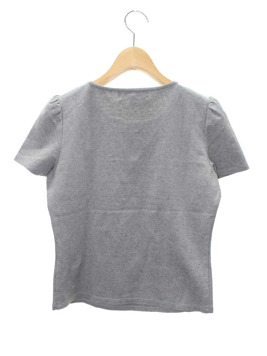 エムズグレイシー 725516 Tシャツ カットソー 38 グレー リボン ITED6GKY45TL