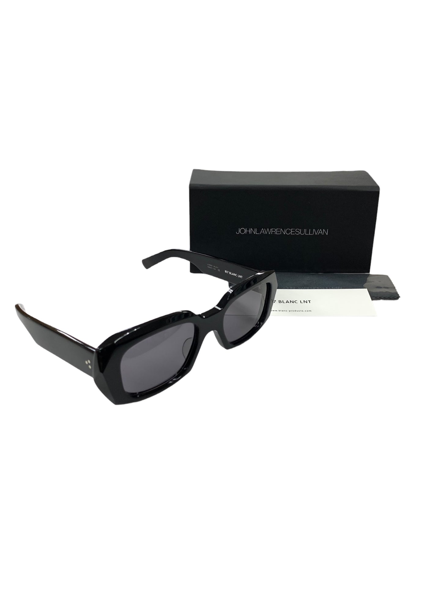 ジョンローレンスサリバン 817 BLANC LNTコラボモデル Television cut glasses JLS002 ブラック セルフレーム フルリム スクエア ITNEBQ1PQSAO 【SALE】