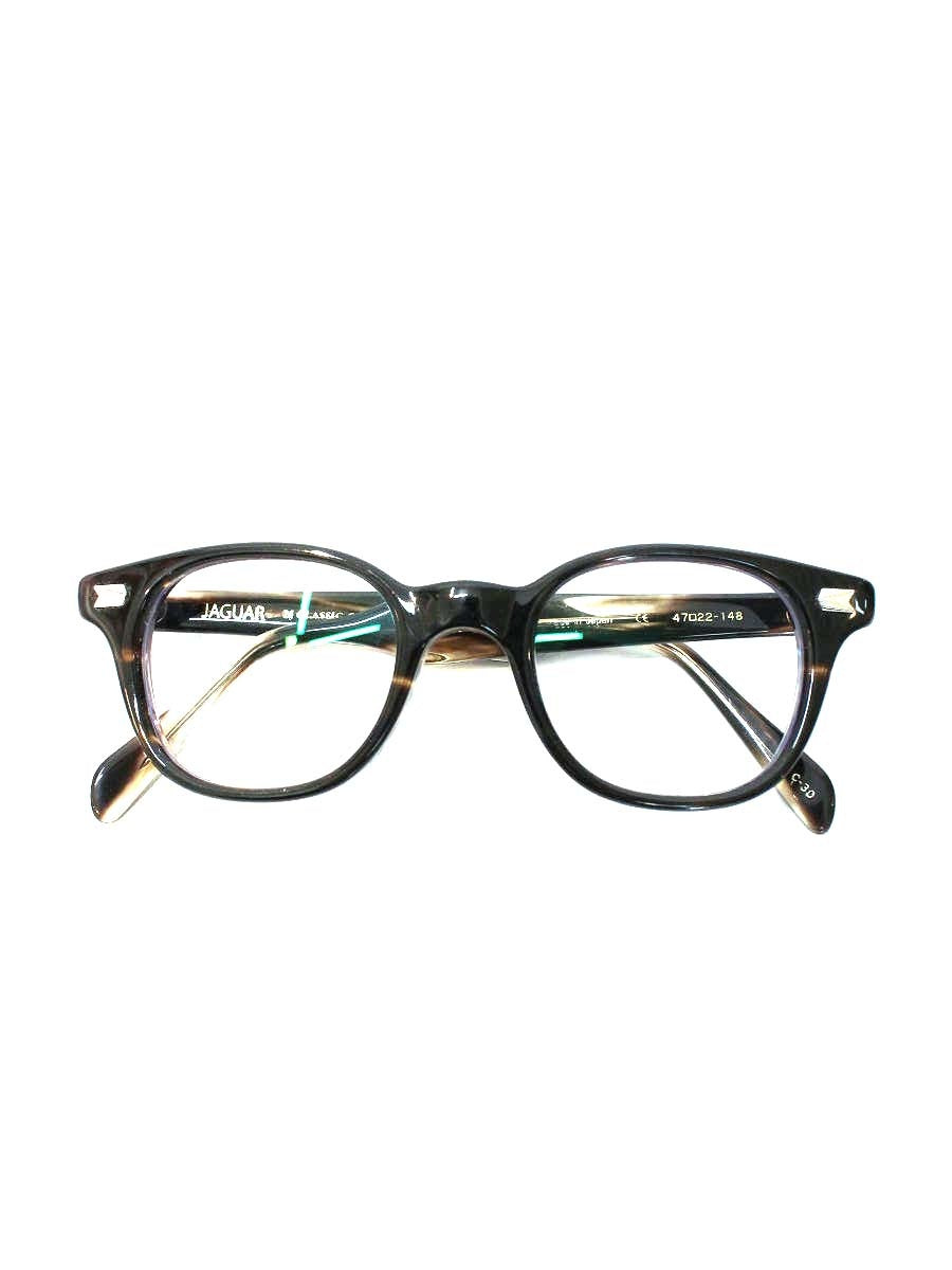 BJクラシックコレクション JAGUAR メガネ ブラウン セルロイド ウェリントン REVIVAL EDITION C-30 IT1DPSR9VIYI