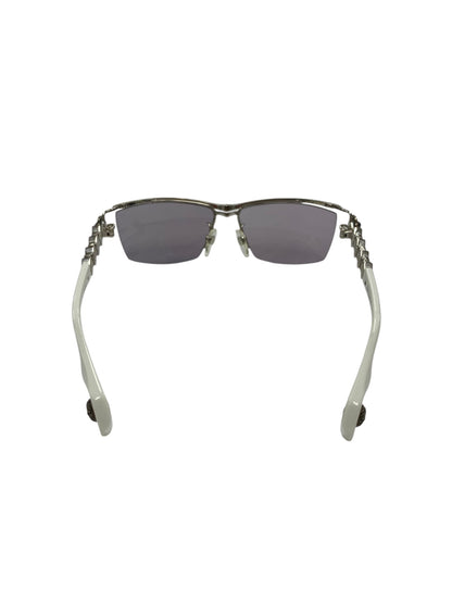 ロズヴィー 209251603 サングラス ホワイト 本数限定100本 メタルフレーム ハーフリム スクエア IT7VEAF091YD