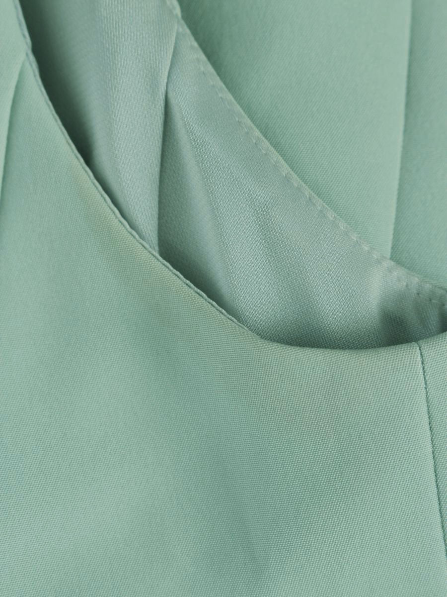 フォクシーニューヨーク 2way モッズドレス 40533 ワンピース 40 ブルー IT5CPR67J724