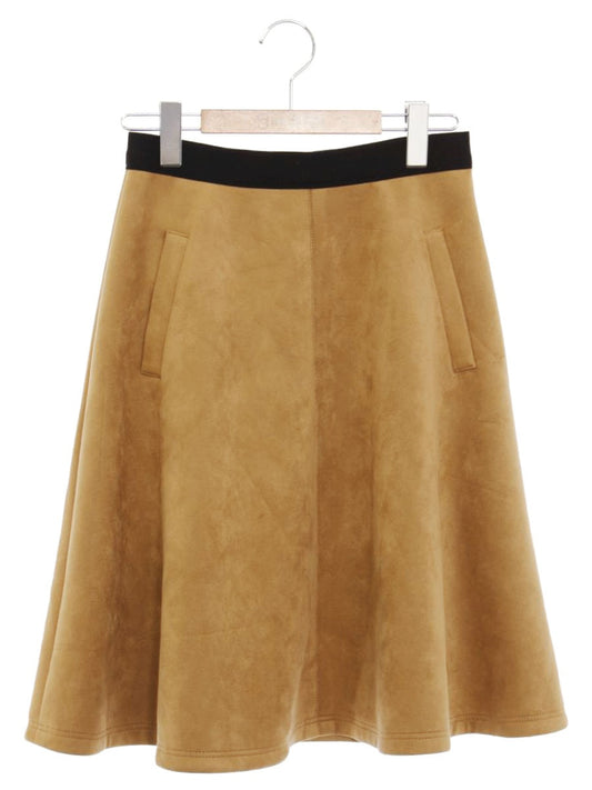 エムズグレイシー Suede Skirt 817562 スカート 38 ブラウン ITS9WQQWKIPA