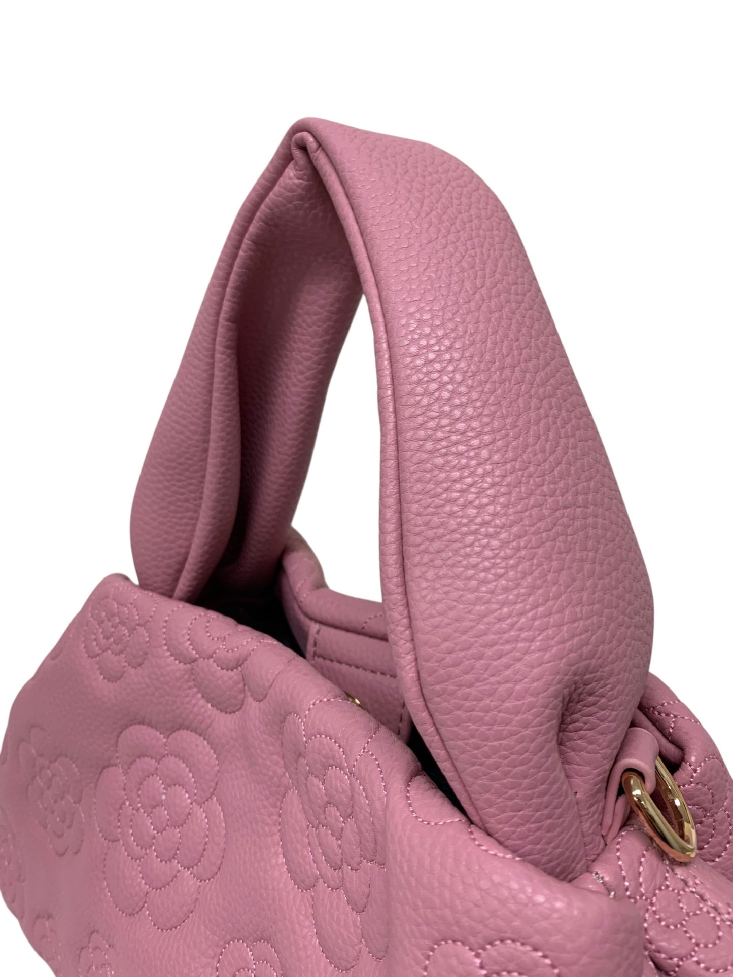 エムズグレイシー フラワー刺繍入りワンハンドルバッグ 494501 ピンク ITPIE19MXD7C