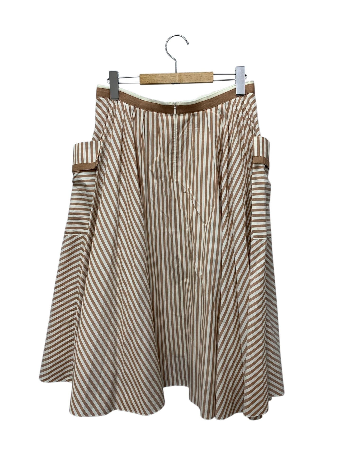 フォクシーブティック Skirt Beach Parasol 40737 スカート 38 ブラウン ストライプ ITMSQUMGM3MY