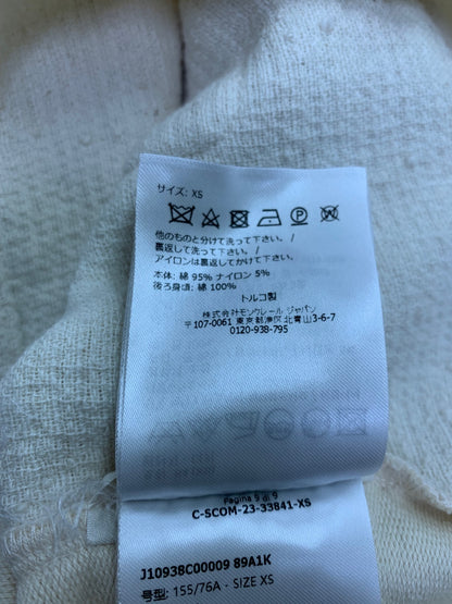 モンクレール MAGLIA MANICA CORTA J10938C00009 Tシャツ XS アイボリー ツイード ITH06S5CGF8G