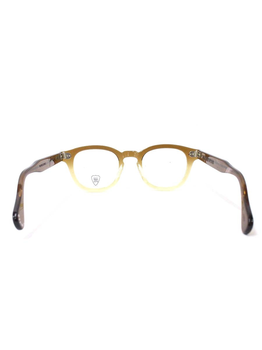 ジュリアスタートオプティカル PL-202P メガネ クリアブラウン セルフレーム フルリム ウェリントン ITI3QEV3OHDO