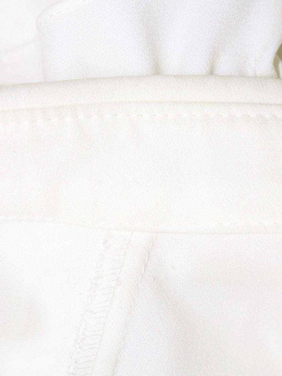 ルネ リミテッドエディション 6941960 ブラウス 34 ホワイト フリル フェイクパール レース ITT6M6JWU3WE