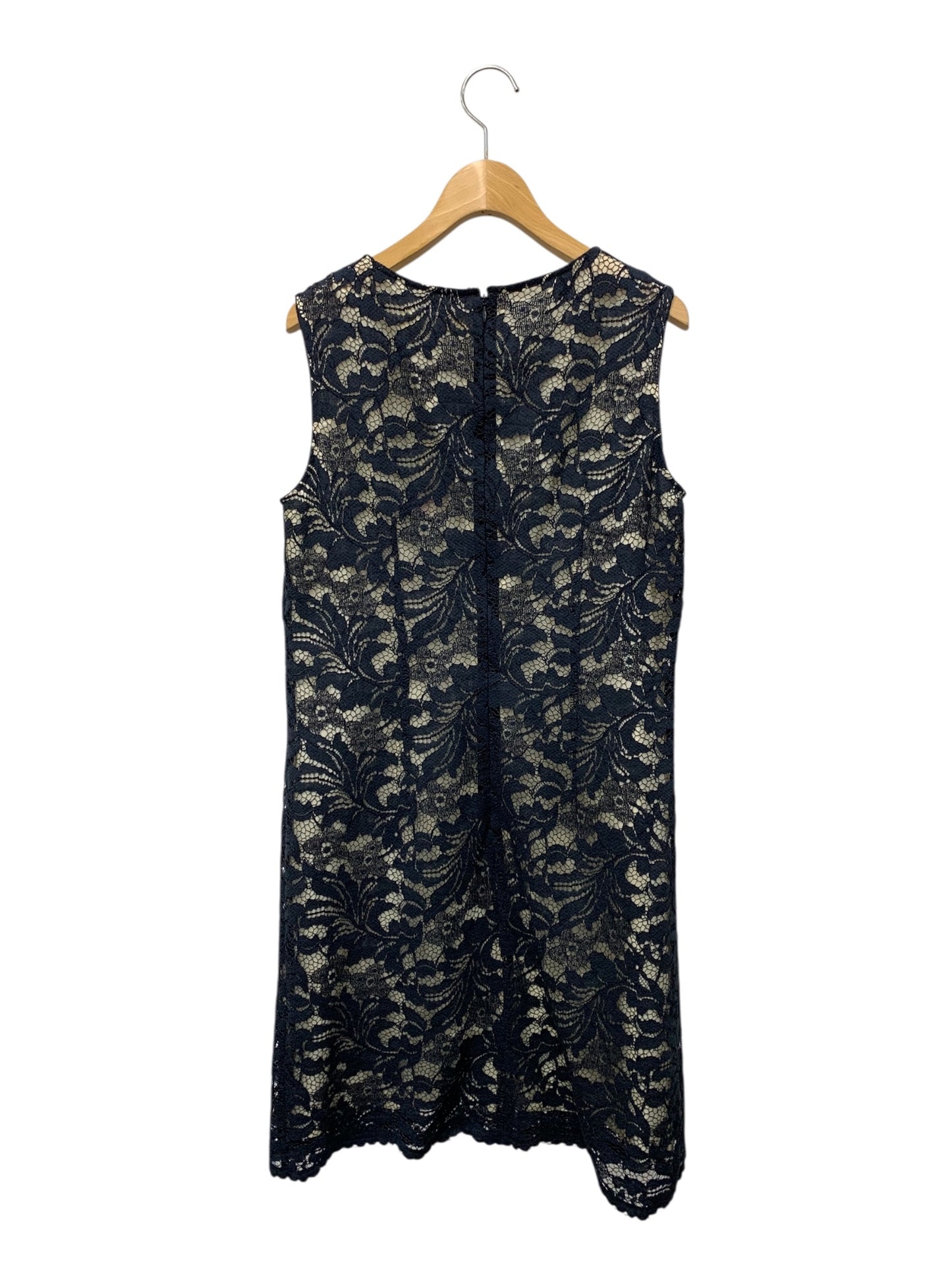 スーパービューティー ワンピース ドレス 42 ネイビー レース リボン ITRJ527MNJ9Q