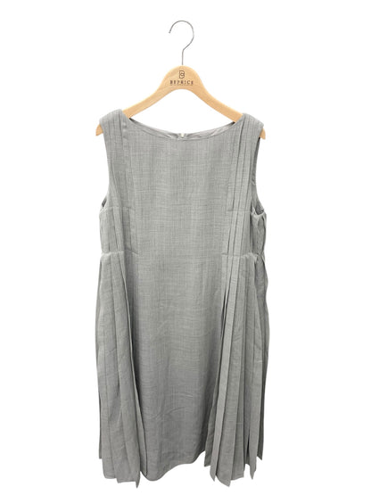 フォクシーブティック Side Pleat Dress 44690 ワンピース 42 グレー IT80QNMADUBG