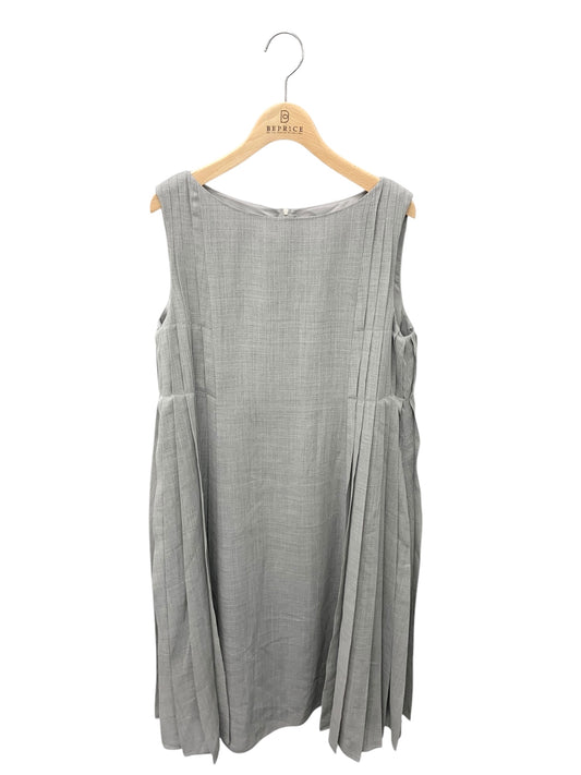 フォクシーブティック Side Pleat Dress 44690 ワンピース 42 グレー IT80QNMADUBG