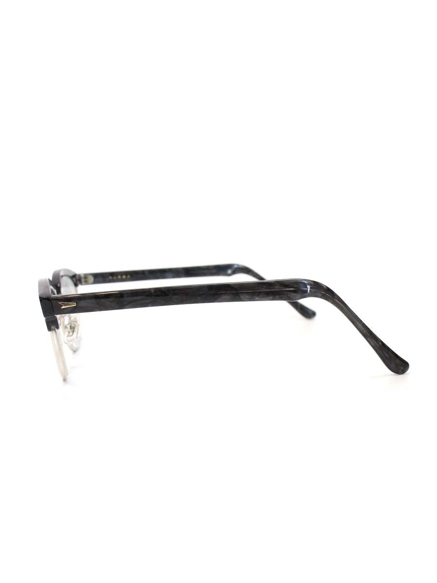 白山眼鏡店 A16 メガネ ブラック サーモントブロー コンビフレーム ITPQT9C5R26O