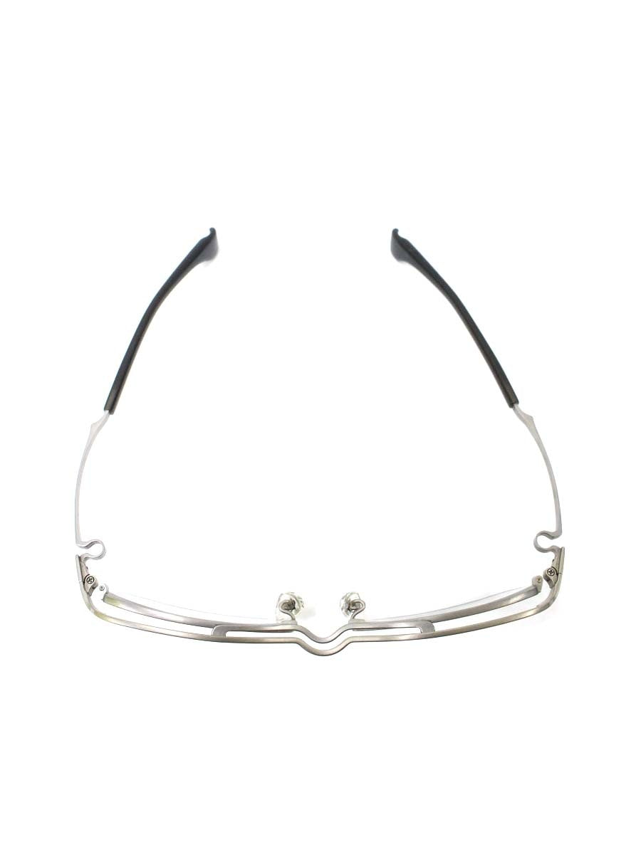 フォーナインズ S121-T 眼鏡 シルバー/ブラック オーバル ITZE89JJP5DW