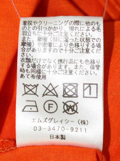エムズグレイシー 725313 Tシャツ カットソー 38 オレンジ バックリボン ITNVJBTHEFAC