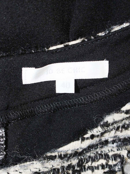 トゥービーシック W5M28-281-09 ワンピース 40 ブラック ツイード ティアード ITVV4AQ62ODM